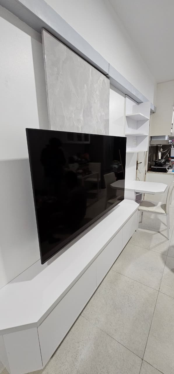 Interior wall and TV installation